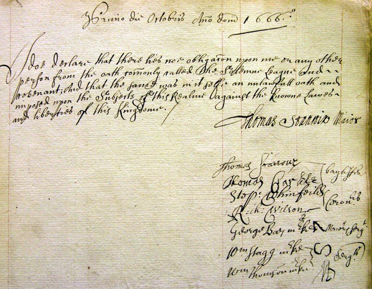 Carlisle Council 1666